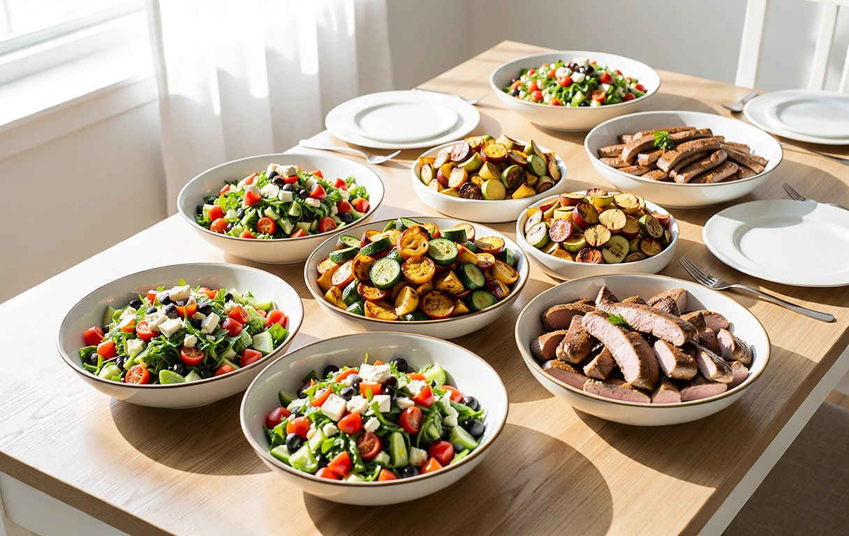 Balansirani obroci na stolu